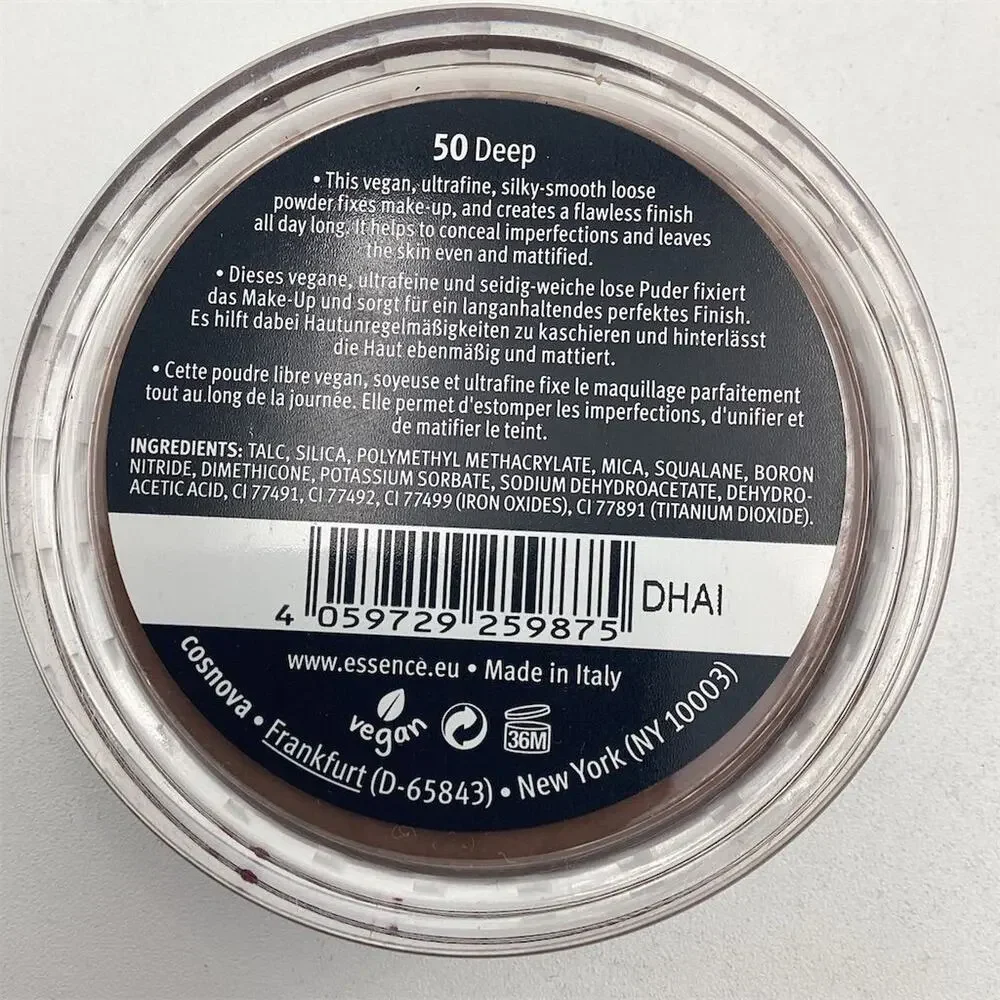 Essence My Skin Perfector Loose Fixing Powder 50 Deep Matte Finish 6g pack‎ 3